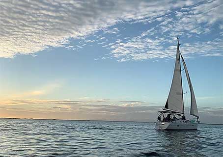 Punta Gorda Sailing Charter Cruise on Peace River in Southwest Florida.